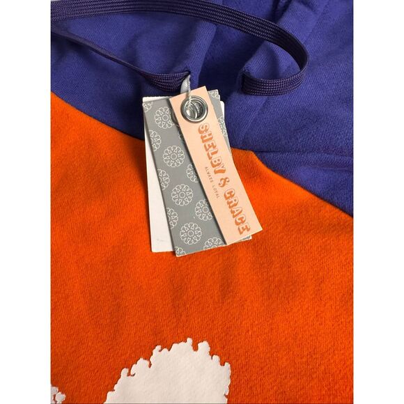 Clemson Rocky Crop Hoodie Size L/Shelby & Grace - Picture 3 of 11